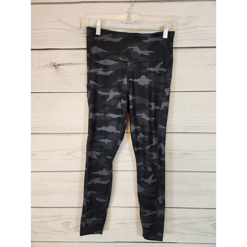 Athleta Women's Multicolor Camouflage Stretch Mid Rise‎ Cropped Leggings Size S